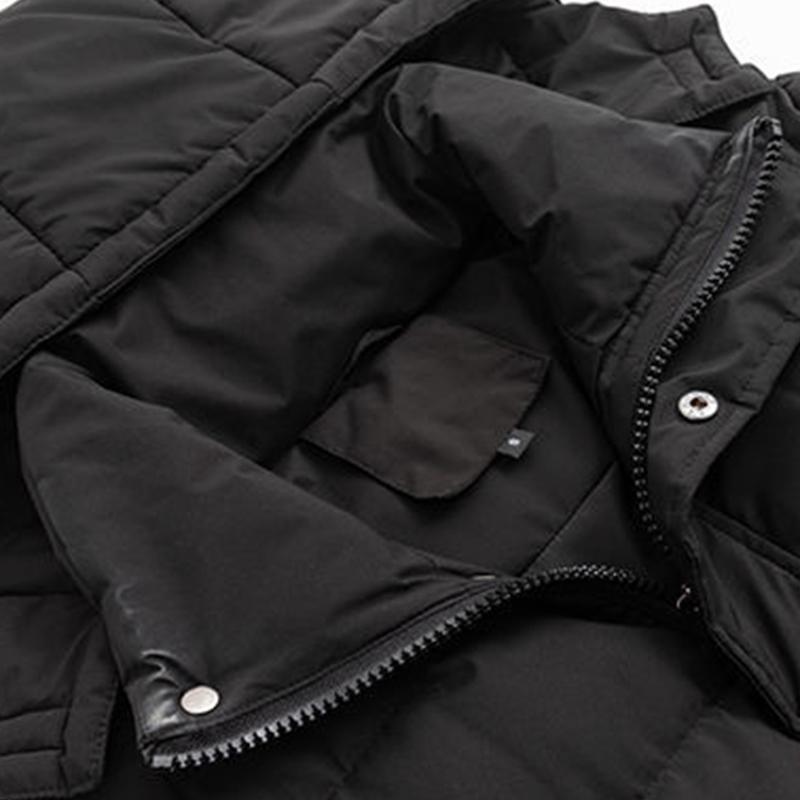 Women Double Sided Down Long Jacket Winter White Duck Down Coat Double Breasted Warm Parkas Snow Outwear