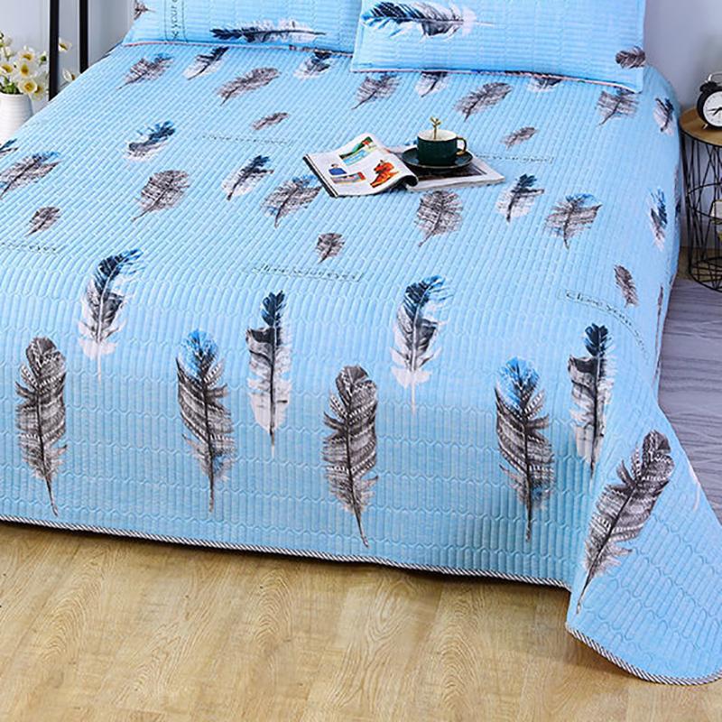 Skin-friendly Double-sided Bed Cover Available In All Seasons Student Dormitory Mat One-piece Thick Bed Sheet Mattress Cover Blanket