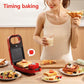 650W Breakfast Sandwich Making Machine with 5 Baking Pan Waffle Maker Bread Maker Barbecue Maker