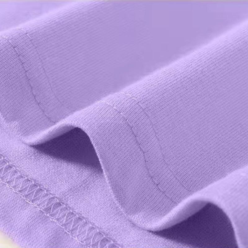 Pure Cotton Round Neck Short Sleeve Large Size Spring and Summer Trend Loose Top Student T-shirt