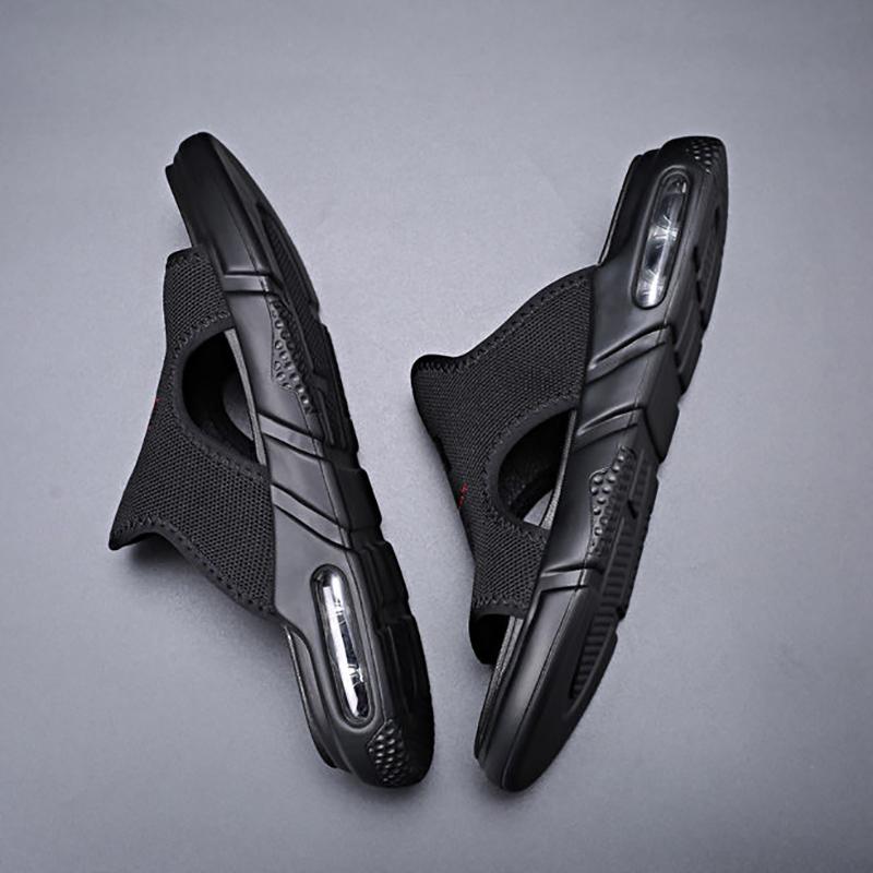 Summer Men's Heightened Air Cushion Sandals Anti-sweat Youth Sports and Leisure Beach Sandals and Slippers