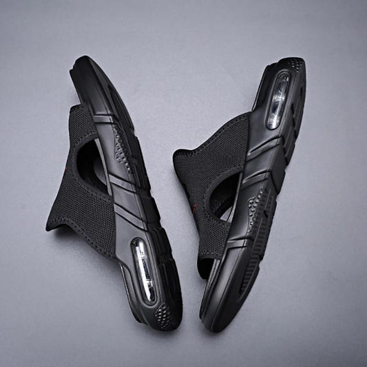 Summer Men's Heightened Air Cushion Sandals Anti-sweat Youth Sports and Leisure Beach Sandals and Slippers