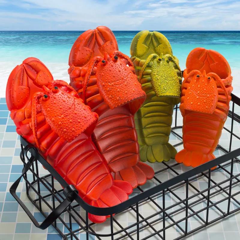 Parent-child Slippers for Men and Women Summer Creative Cute Crayfish Slippers To Wear Beach Sandals Outside Home