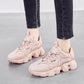 Spring Women's Shoes Sports Shoes Female Students Korean Version of The Ins Super Fire Daddy Shoes Running Casual Shoes