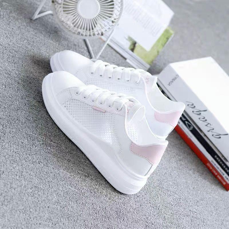 Net Shoes Summer Round Head Color Matching Breathable and Comfortable Fashion Women's Shoes