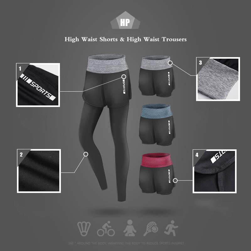 5-piece Women's Sportswear Outdoor Sports Suit Sweat-absorbent and Breathable Fitness Yoga Clothing
