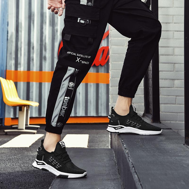 Men's Shoes Spring and Summer New Style Mesh Breathable Casual Shoes Cross-border Sports Shoes Foreign Trade Students Running Shoes Trendy Shoes