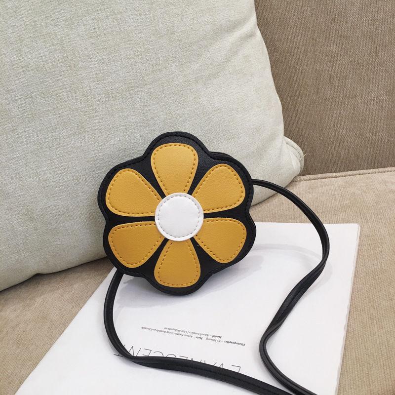 Children's Flower Bag Cute Princess Bag Bucket Bag Crossbody Bags Cute Small Mini PU Bag Girl Student Outing Trip