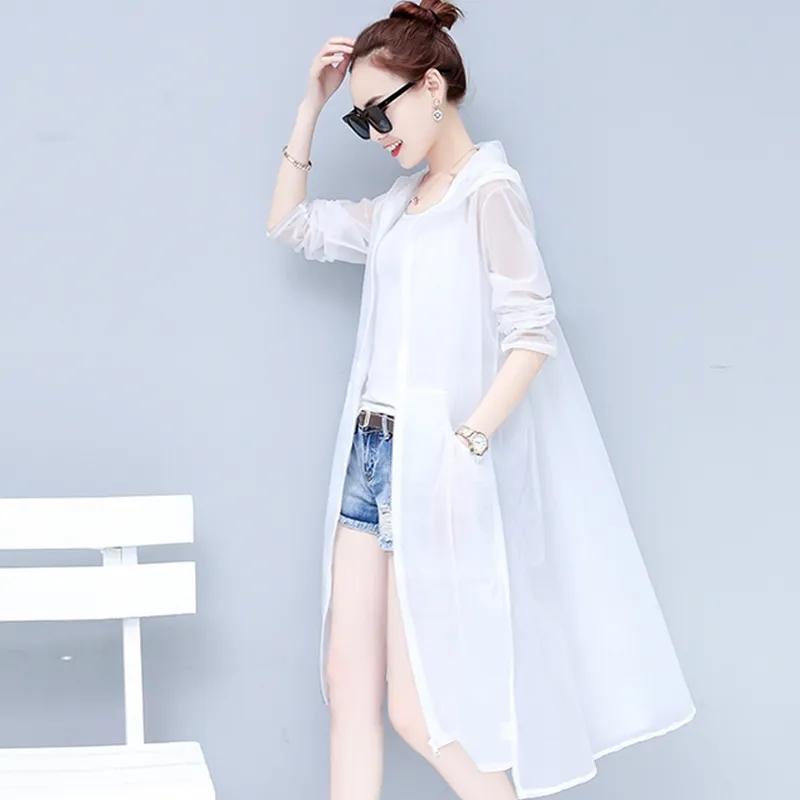 Spring and Summer Breathable Sun Protection Clothing Women's Mid-length Loose Large Size Sun Protection Clothing Women's Thin Coat