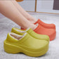 Waterproof Cotton Slippers Women's Winter Thick Bottom Shoes Non-slip All-inclusive heel slippers