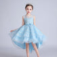 Wedding Flower Girl Dress Children Show Evening Dress Girl Elegant Princess Dress Mesh Skirt