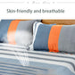 Bed Linen 100% Cotton Sweat-absorbent Breathable Soft Three-piece Cotton Bed Linen Single Bed Double Bed Pillowcase Machine Washable Anti-static
