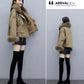 Parkas Thick Fleece Jacket Women's Korean Winter Cotton Coat Short Coat with Big Fur Collar