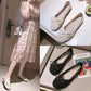 Spring Summer Women's All-match Flat-bottom Non-slip Lazy Shoes Tendon Bottom Mesh Surface Hollow Soft Sole Shoes