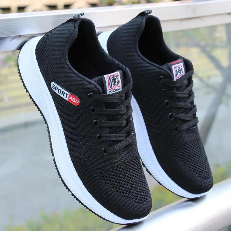 Men's Breathable Comfortable Lightweight All-match Running Shoes Wear-Resistant Casual Sneakers
