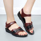 Sandals Women's Soft Bottom Flat Shoes Comfortable Wear-resistant Middle-aged Pregnant Women Non-slip Large Size Sandals Women