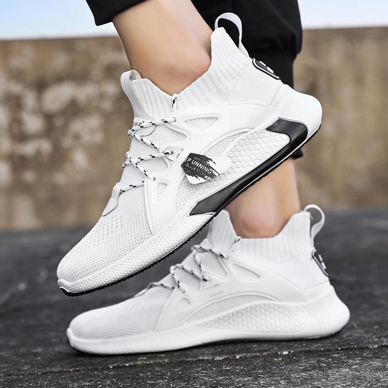 Sports Shoes Men's Running Shoes Korean Style Breathable Casual Men's Shoes Fashion Student Tennis Shoes Men