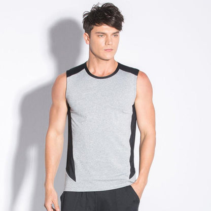 Fitness Clothes Men's Running Tight Quick-drying Clothes Large Size Gym Sportswear Sleeveless Vest Vest Summer Top