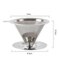 1pcs Stainless Steel Reusable Strainer Tea Coffee Strainer Fine Strainer Steel Drain Kitchen Accessories Tea Accessories