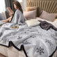 Flannel Lamb Velvet Thick Woolen Blanket Lunch Break Blanket Winter Double-sided Plus Fleece Blanket Warm and Breathable Sheets