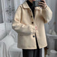 Autumn and Winter Woolen Coat Men's Loose Casual Large Size Coat Tide Brand All-match Mid-length Windbreaker Warm and Comfortable