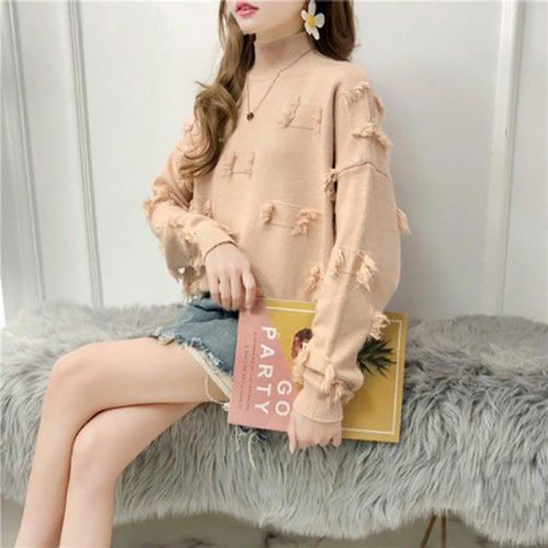Women's Pullover Sweater Loose Outer Wear Short Wild Sweater Fashion Trend Casual Women's Top