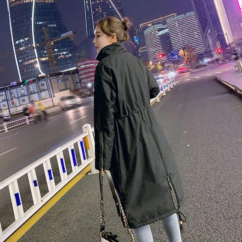 Lamb Velvet Padded Jacket Women's Length Over-knee Winter Korean Version Ins Hong Kong Wind Loose Plus Velvet Parka Padded Jacket