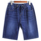 Summer Thin Plus Fat Plus Denim Shorts Men's Loose Jeans Large Size Straight Five-point Pants