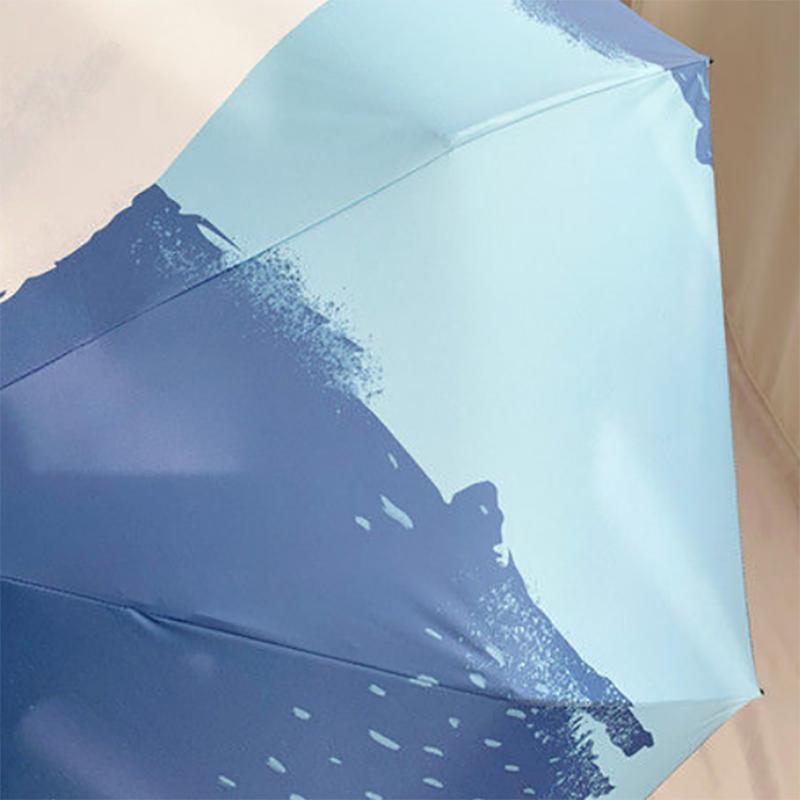 Abstract Graffiti Sunshade Umbrella Ultra-light Small 50% Automatic Creative Folding Sun Cute Umbrella
