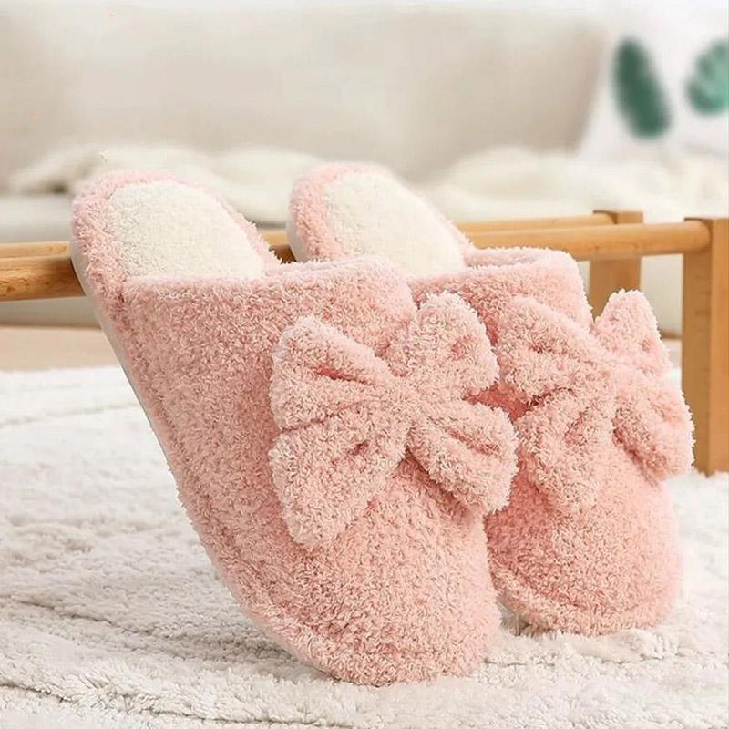 Cotton Slippers Men and Women Autumn and Winter Indoor Couple Cute Slippers Warm Wool Slippers