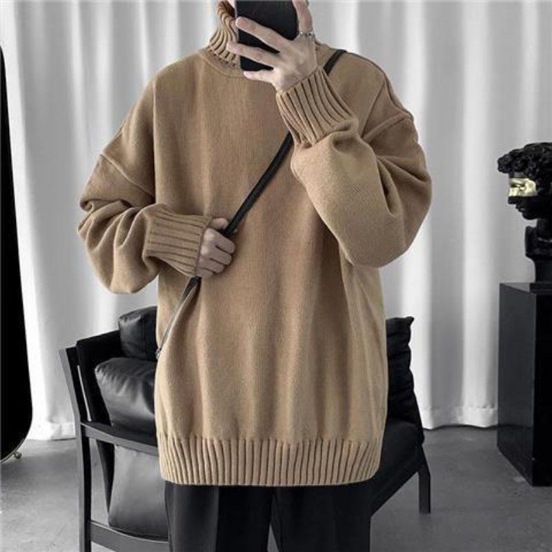 Turtleneck Sweater Keeps Warm In Autumn and Winter Loose Bottoming Knit Sweater for Outer Wear and Inner Wear