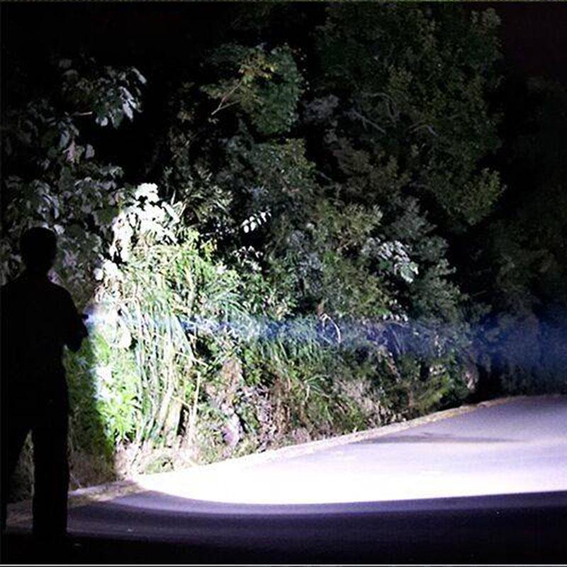 Led Zoom Flashlight Strong Light Rechargeable Super Bright Special Forces Long-range Waterproof Self-defense Household Outdoor Electric Light Small
