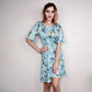 Ice Silk Floral Dress Trendy Female Summer New Product Fashionable High-end Slim Summer Dress