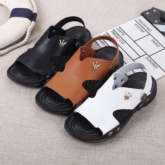 Boy's Summer Shoes Big Boys Soft Sole Outdoor Beach Sandals Anti-slip Casual Light Flat Sandals