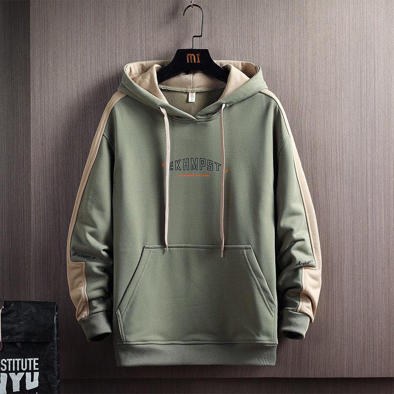 Sweater Men's Hooded 2021 New Spring and Autumn Loose Jacket Casual Autumn Clothes