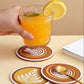 4 Packs of Nordic Coffee Pad Creative Insulation Pad Coaster Restaurant Simple Thickened Coaster