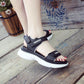 Korean Women's Flat Sandals All-match Rome Velcro Summer Shoes Student Platform Casual Women's Shoes