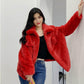 WTEMPO Winter Fur Coat Women Thickened Imitation Rabbit Fur Short Loose Mink Fluffy Coat