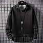 Men's Plaid Sweater Stitching Men's Long-sleeved Sweater Korean Version of The Trend of Loose Autumn Sweatshirts Men