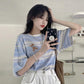 Striped Short Sleeve T-Shirt Women's Summer Round Neck Loose Top