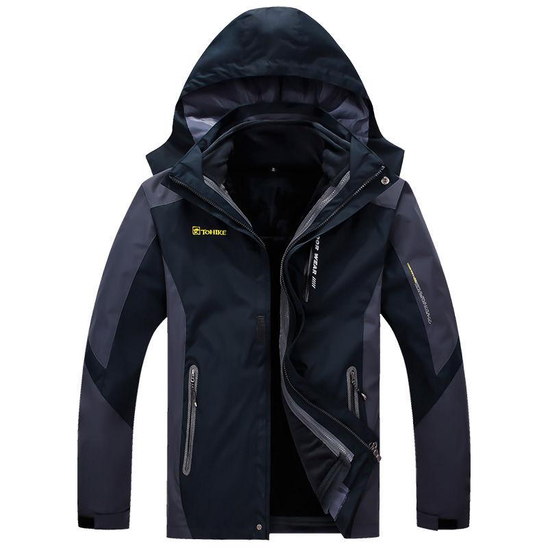 Outdoor Jacket Men's Autumn and Winter Three-in-one Polar Fleece Liner Mountaineering Suit
