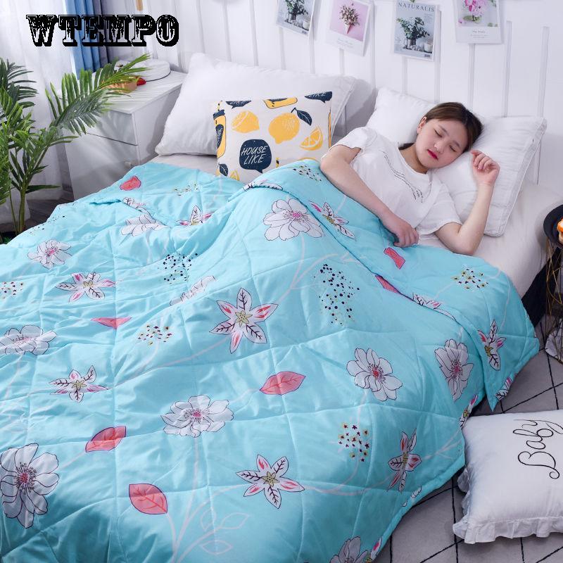 WTEMPO Comfortable Thin Quilt Dormitory  Bedding Fashion Summer Air Conditioning Was Cool In Summer