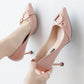 Soft Leather High-heeled Shoes Female Students Stiletto Spring  Autumn Fashion All-match 5cm Single Shoes Women