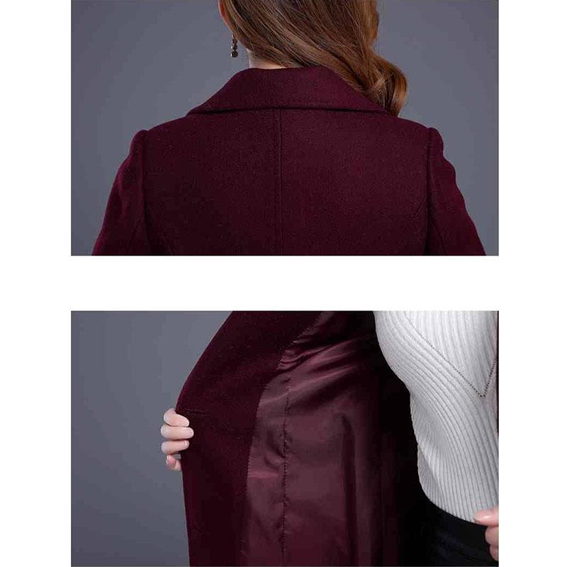 Woolen Overcoat Female Coat Autumn Winter Coats and Jackets Women Coat Women's Wool Coats Long Tops