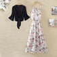 S-2XL Women Chiffon Floral Camisole Dress Elasticated Slim Bohemian A-line Beach Long Skirt