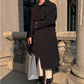 New Autumn and Winter Over-the-knee Windbreaker Men's Mid-length Double-breasted Loose Coat Trendy Casual Jacket