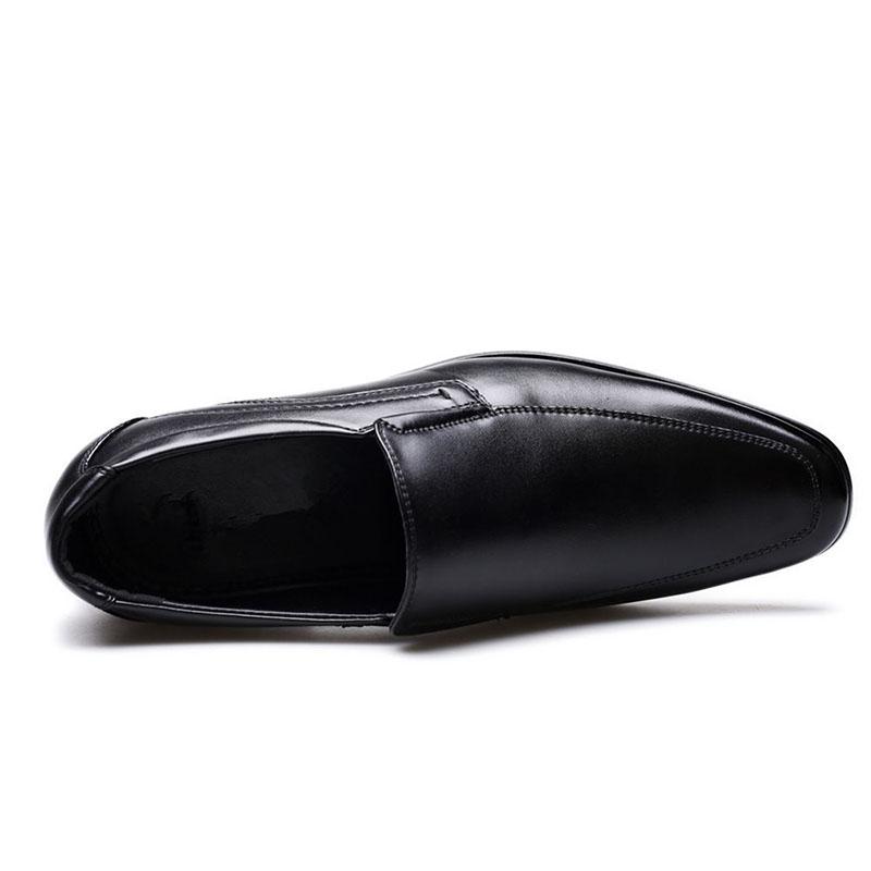 Vintage Design Men's Casual Leather Shoes High Quality Elegant Formal Wedding Casual Shoes Men Light Slip on Office Oxford