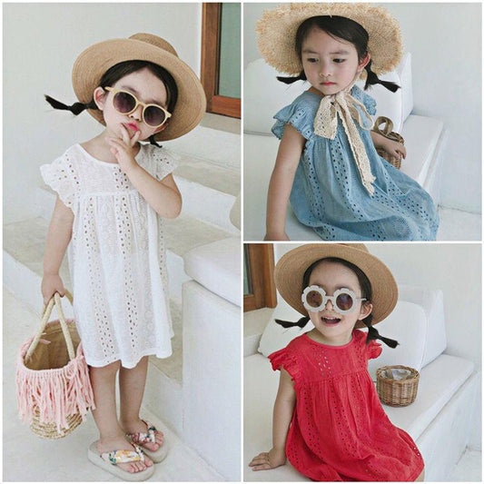 Bear Leader Girls Dress New Summer Brand Girls Dress Casual Kids Princess Dress Hollow Party Dress Children Clothing for 3 7Y