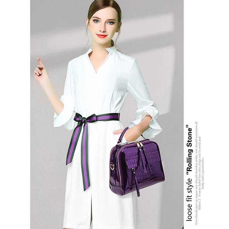 Women Leather Handbags Bag Women Crocodile Tote Female Crossbody Shoulder Bags Brand Women's