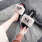 Autumn and Winter Pure Cotton Slippers Indoor Non-slip Soft-soled Shoes Warm Simple Plush Cotton Shoes